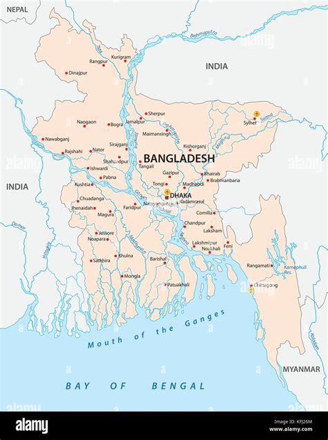 Map Of India And Bangladesh Border