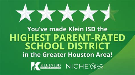 Klein ISD Named Highest Parent-Rated School District in Greater Houston ...