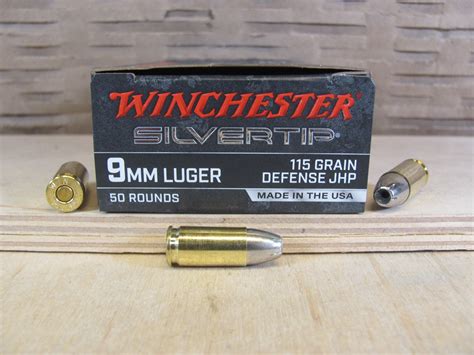 500 Round Case - 9mm Luger 115 Grain Winchester Silver Tip Defense ...