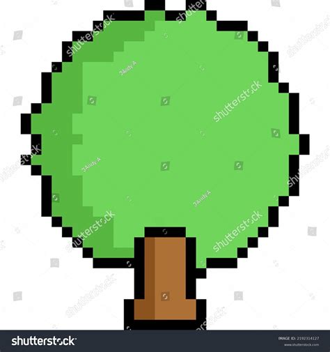 Tree Game Assets 8bit Pixel Art Stock Illustration 2192314127 | Shutterstock