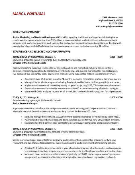 Professional Summary For A Resume - METEPLOY