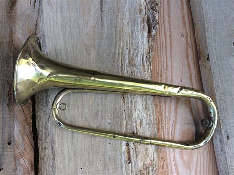 French Antique Bugle Horn Instrument Hunting Horn WW1 Brass | Etsy