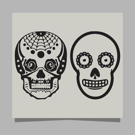 skull vector illustration, drawn on paper very suitable for symbols, tattoo designs, logos and ...