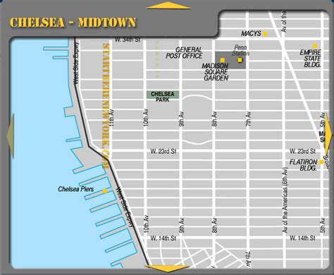 Chelsea Midtown New York City Map - Chelsea Park NYC • mappery