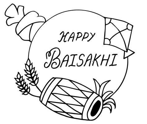 Baisakhi or Vaisakhi coloring page - Download, Print or Color Online for Free