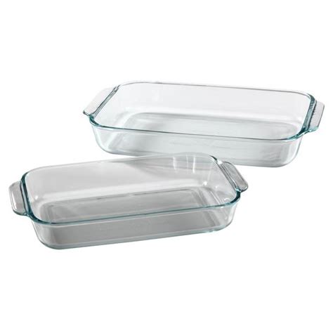 Pyrex Basics Oblong Glass Baking Dishes