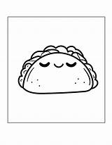 Free Coloring Sheets For Kids Tacos sketch template