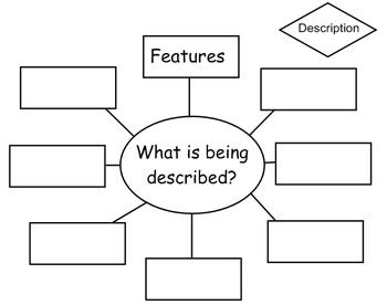 Description Graphic Organizer by Fine Wein | Teachers Pay Teachers