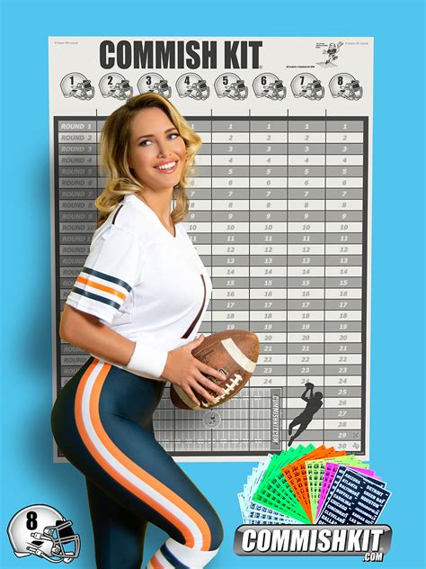 Fantasy Football Draft Board Kit 2024 - Britte Nickie