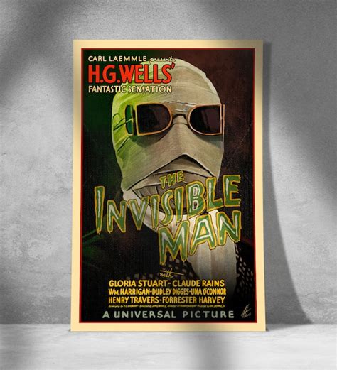 The Invisible Man Movie Poster - Etsy