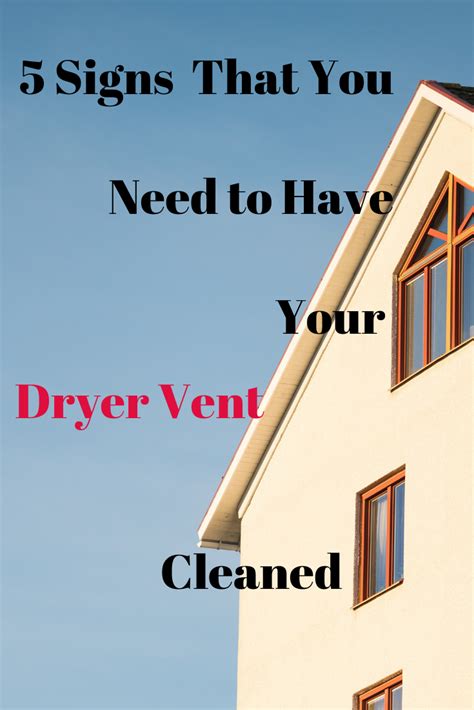 5 Signs That You Need to Have Your Dryer Vent Cleaned | Dryer vent, Vent cleaning, Dryer