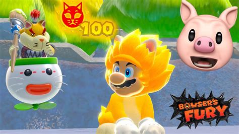 BOWSER'S FURY SECRET ENDING.. [ALL 100 Cat Shines] - YouTube