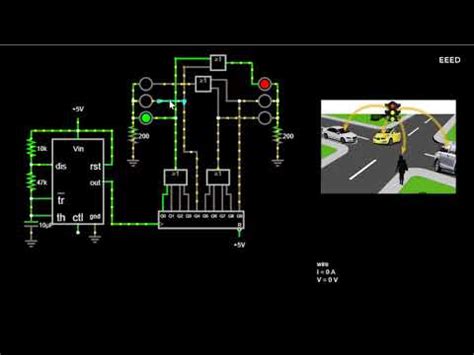 Sequence logic traffic light system design and Simulation - YouTube