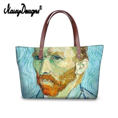 Van Gogh The Starry Night 3D Custom Bags Drop Shipping Neoprene Shopping Bag Women Large ...