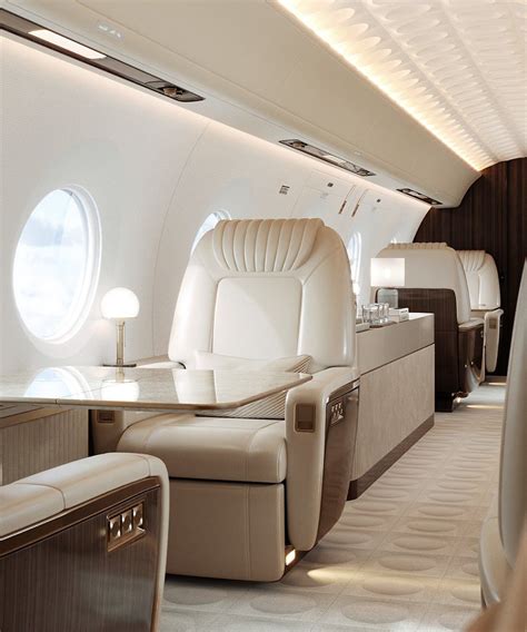 elegant private jet interior designed by Aurora Saboir Design Luxury Jets, Luxury Private Jets ...