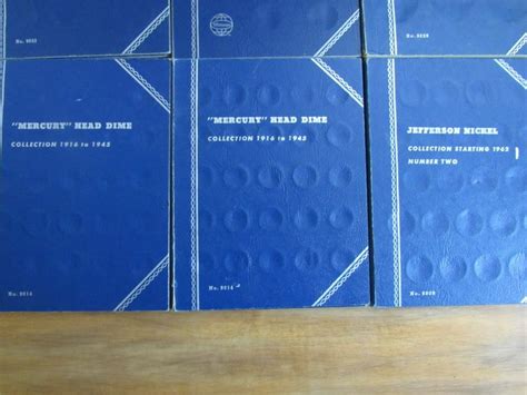 BlindSquirrelAuctions - Lot of 6 empty Coin Collector Books