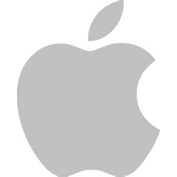 Silver apple icon - Free silver site logo icons