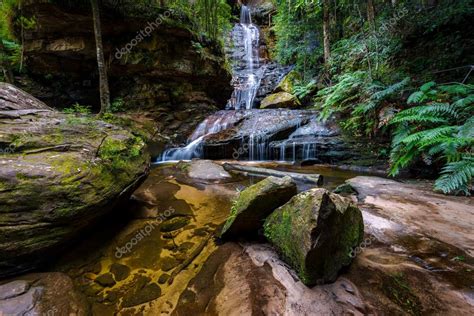 Waterfalls in Blue Mountains national park — Stock Photo ...