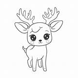 Baby Deer Coloring Pages sketch template