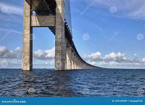 The Bridge between Denmark and Sweden Stock Image - Image of danmark ...