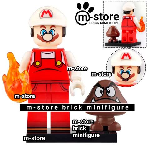 Jual lego super mario fire mario minifigure | Shopee Indonesia