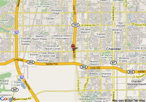 Chandler Map - ToursMaps.com