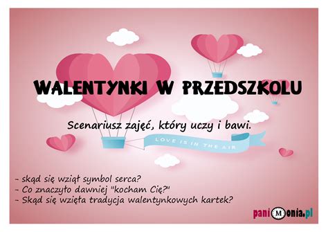 Walentynki w przedszkolu - scenariusz - Pani Monia