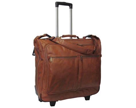 Amerileather Leather Wheeled Garment Bag - Walmart.com - Walmart.com