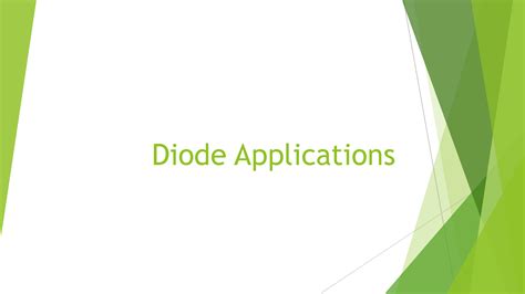 SOLUTION: Diode applications - Studypool