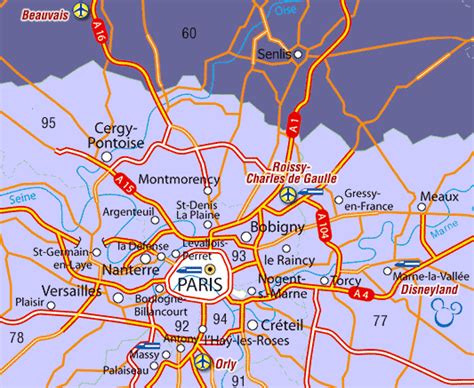 Regional and Paris City Maps - Airport Shuttles