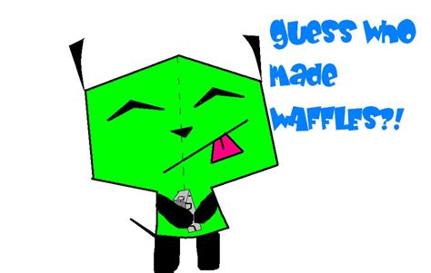 Gir- guess who made WAFFLES?? by becausepandas on DeviantArt