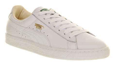 Lyst - Puma Basket Classic White Leather in White for Men