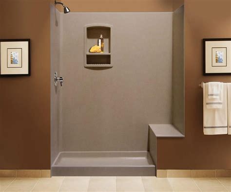 Love this material, Swanstone. | Shower wall kits, Bathtub walls, Bathroom layout