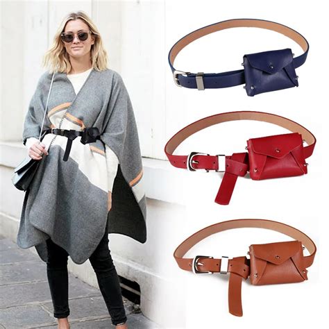 2018 Fashion Mini Waist sash Bag Coin Leather Belt Bag Women Purse Wallet Female Belt Adjustable ...