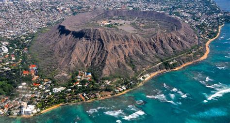 an aerial view of the city and coastline of hawaii