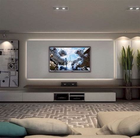 53 Adorable Tv Wall Decor Ideas - ROUNDECOR | Living room decor tv, Wall decor living room ...