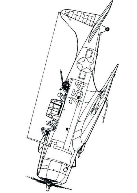 Wwii Planes Coloring Pages - Learny Kids