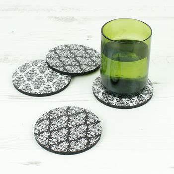 set of four recycled rubber coasters by green tulip ethical living ...