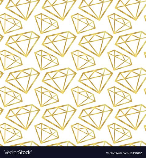 Diamonds seamless pattern girly background Vector Image