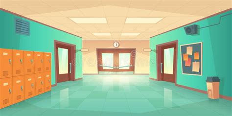 Empty School Hallway Stock Illustrations – 1,906 Empty School Hallway ...