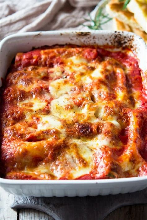 Spinach And Ricotta Cannelloni - Inside The Rustic Kitchen