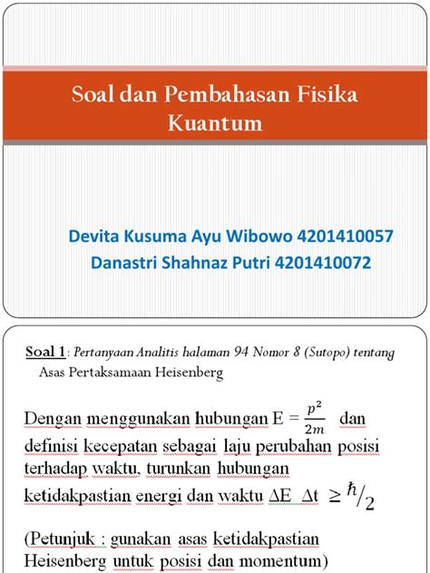 Fisika Kuantum | PDF