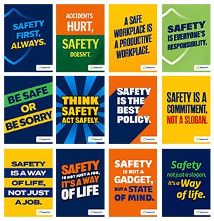 Free Safety Slogan Posters – Download & Print | Safety Message of the Day