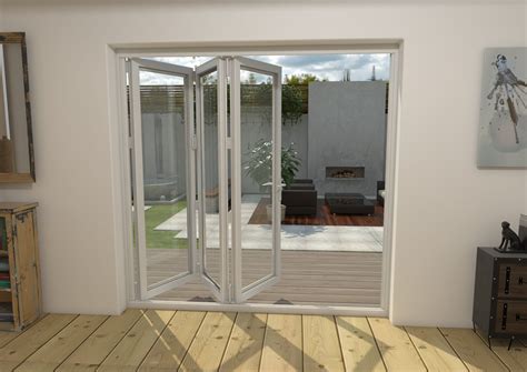 2100mm White Aluminium Bifold Doors - 3 Right | Express Doors Direct