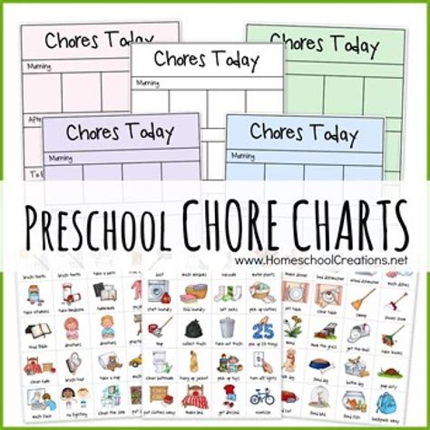 Preschool Chore Charts | Preschool chore charts, Preschool chores ...