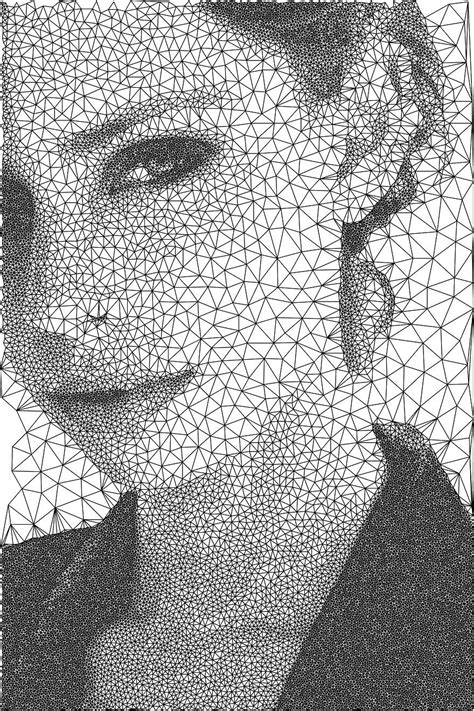 I Programmed A Pen Plotter To Draw Portraits With Circles And Triangles ...