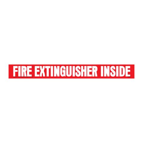 Safety Fire Extinguisher Inside Decal Transport Safety Sign Sticker ...