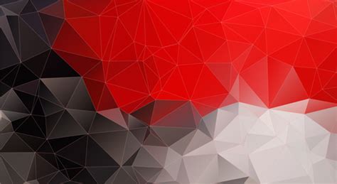 Red with black geometric shapes abstract vector background free download