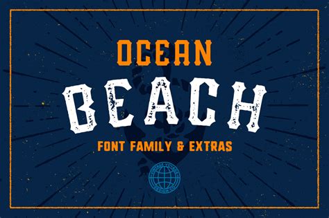 Ocean Beach • Five Fonts ~ Display Fonts on Creative Market