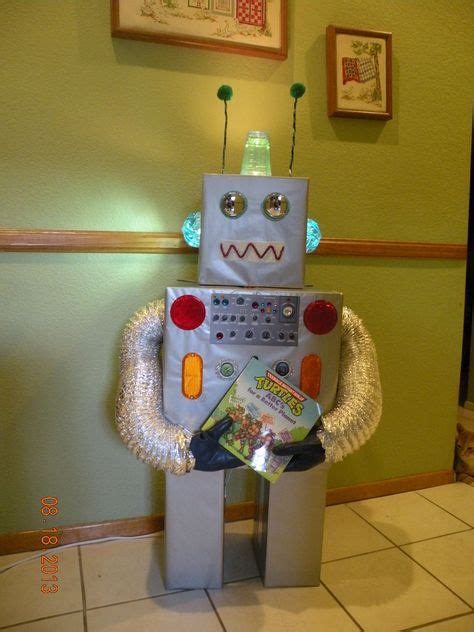 Here's the robot I made to go along with the theme. He holds different ...